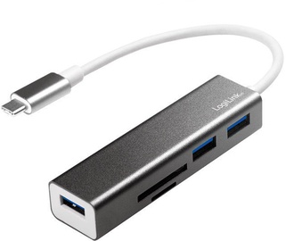 LogiLink USB-C 3.0 HUB 3-port w/ Card Reader