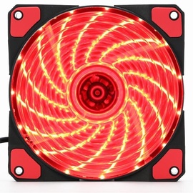 Gembird PC Case Fan With 15 LED Red