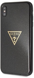 Guess Glitter Triangle Back Case For Apple iPhone XS Max Black