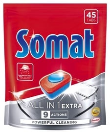 Капсулы для посудомоечной машины Somat All in 1 Extra, 45 шт.