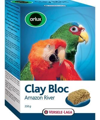 Корм для птиц Versele-Laga Clay Block Amazon River, корм для крупных попугаев, 0.55 кг