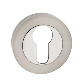 Durvju aizsargplāksnīte Metal-Bud Keyhole Cover Daro/Plejada Chrome