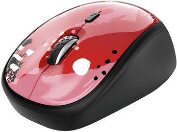 Datorpele Trust Yvi Wireless Optical, sarkana