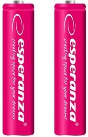 Esperanza Rechargaeble Batteries 2x AAA 1000mAh Red