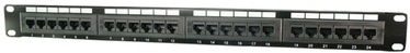 Lülitusseade Logilink CAT 5 Patch Panel 24-Port Unshielded Black