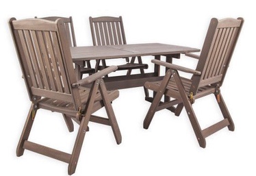 Folkland Timber Garden Set Lolland Brown Nut
