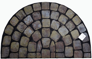 Durvju paklājs Besk Stones, melna, 600 mm x 900 mm