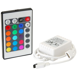 LED juostos valdiklis IR-CONT-RGB, balta, IP20, 72 W