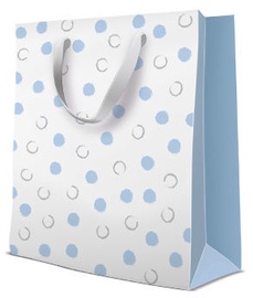 Paw Decor Collection Gift Bag Painted Dots Blue 26.5x13x33.5cm