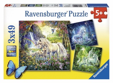 Пазл Ravensburger Beautiful Unicorns 09291, 3x49 шт.