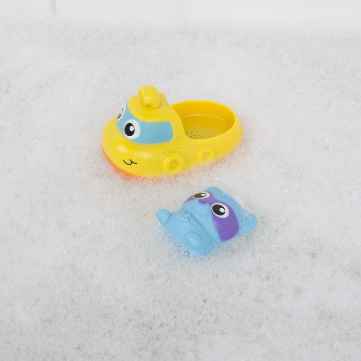 Vannimänguasjade komplekt Playgro Rainy Raccoons Musical Submarine, 2 tk