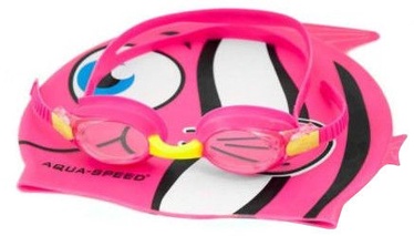 Aqua Speed Swimming Pool Glass Fish + Pink Cap Kit