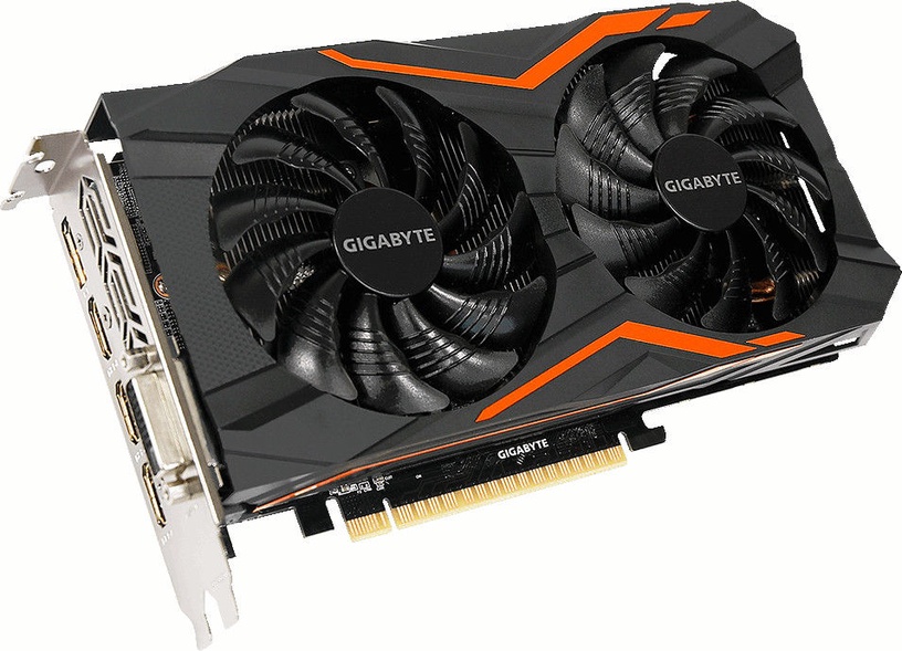 Vaizdo plokštė Gigabyte GeForce GTX 1050 TI GV-N105TG1 GAMING-4GD 1.0, 4 GB, GDDR5