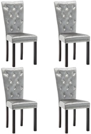 Ēdamistabas krēsls VLX Elegant 246489, sudraba, 4 gab.