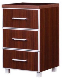 Bodzio Nightstand With Drawers 76x45x48cm Walnut