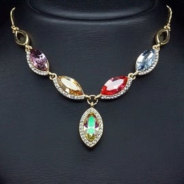 Diamond Sky Pendant Colorful Assortment II With Swarovski Crystals