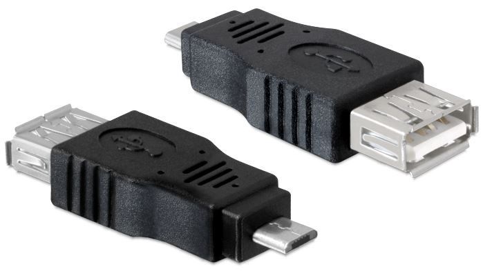 Adapter Delock USB 2.0 A female, Micro USB 2.0 B male