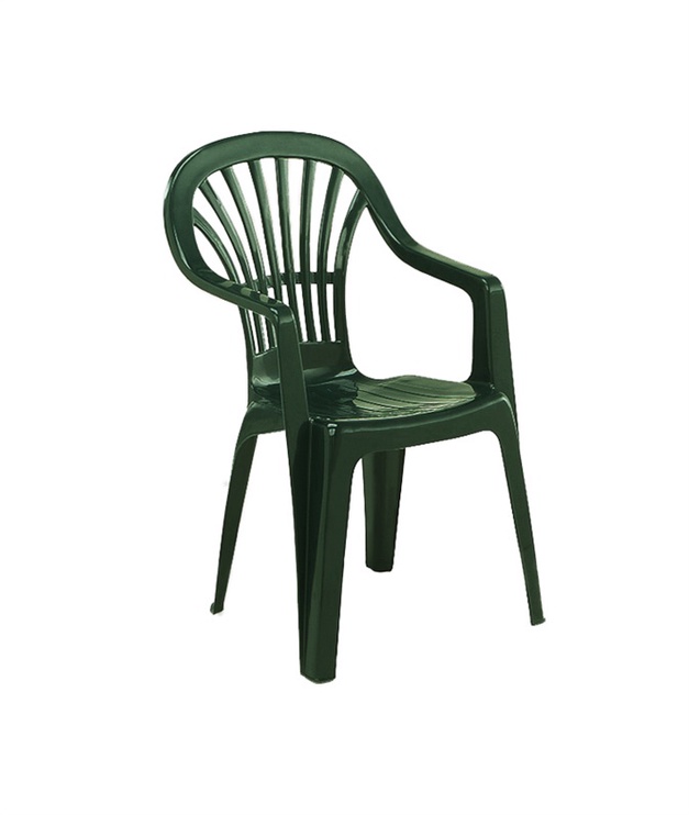Dārza krēsls Verners Scilla, zaļa, 54 cm x 53 cm x 80 cm