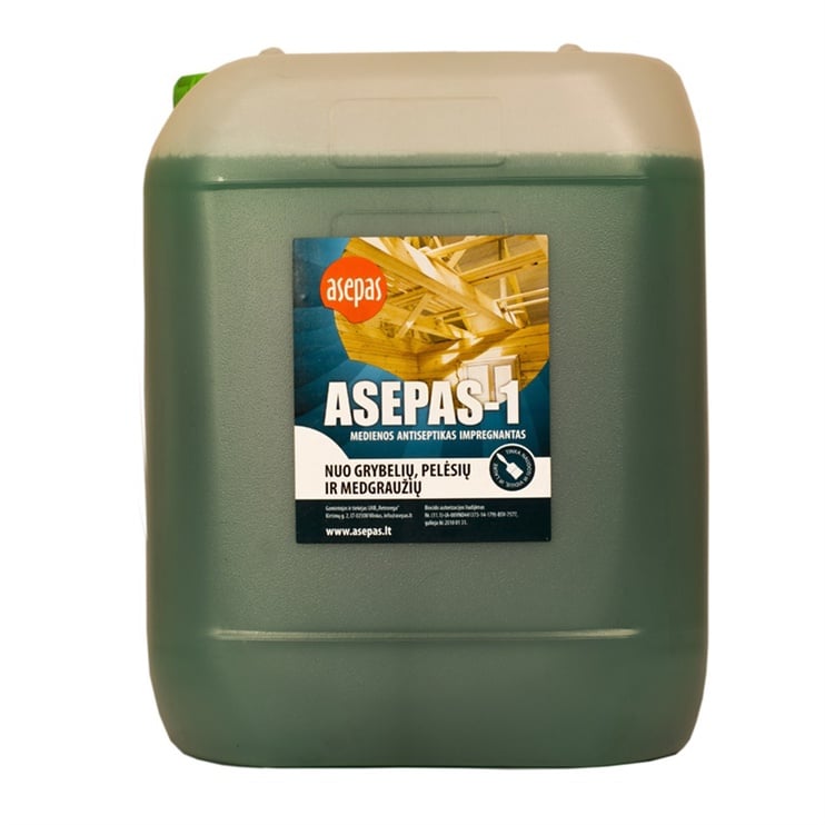 Антисептик Asepas-1, зеленоватый, 10 l