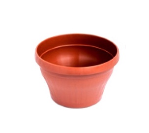PODS PUĶU 23X23X14 3,5L GAIŠI BRŪNS