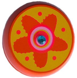 Woody Yo-Yo Orange With Flower 90735