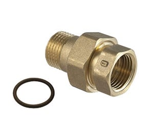 Соединение TDM Brass 230R, 3/8 дюйма - внешняя резьба / 3/8 дюйма - внутренняя резьба, 3/8"