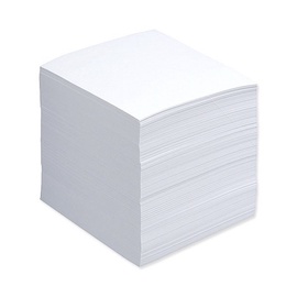 Valged kleepuvad märkmed kiledes 90x90mm. 500 lehte