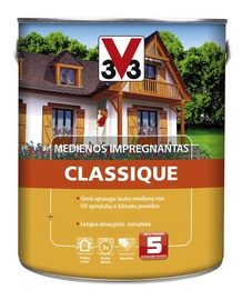 Medienos impregnantas V33 Classique, skandinaviškos pušies spalvos, 2.5 l