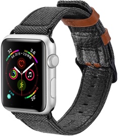 Siksna Dux Ducis Canvas Leather Band For Apple Watch 38/40mm Black/Brown