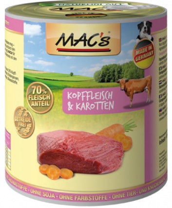 Šlapias šunų maistas Mac's, 0.2 kg