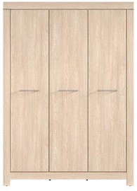 Black Red White Gent Wardrobe 150x210cm Oak