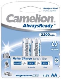 Uzlādējamās baterijas Camelion AlwaysReady, AA, 2300 mAh, 2 gab.