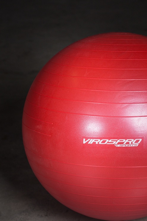 Kamuolys VirosPro Sports, raudonas, 65 cm