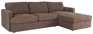 Угловой диван Home4you York Brown, 256 x 163 x 85 см
