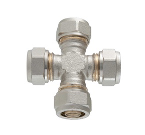 Разветвитель TDM Brass 1085, D18, латунь/никель