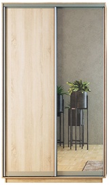 Garant-NV Wardrobe w/ 2 Sliding Doors & 2 Drawers 130x240x60cm Sonoma Oak