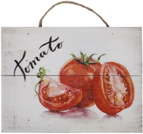 Home4you Wooden Printed Picture Country 25x35cm Tomatoes 83768