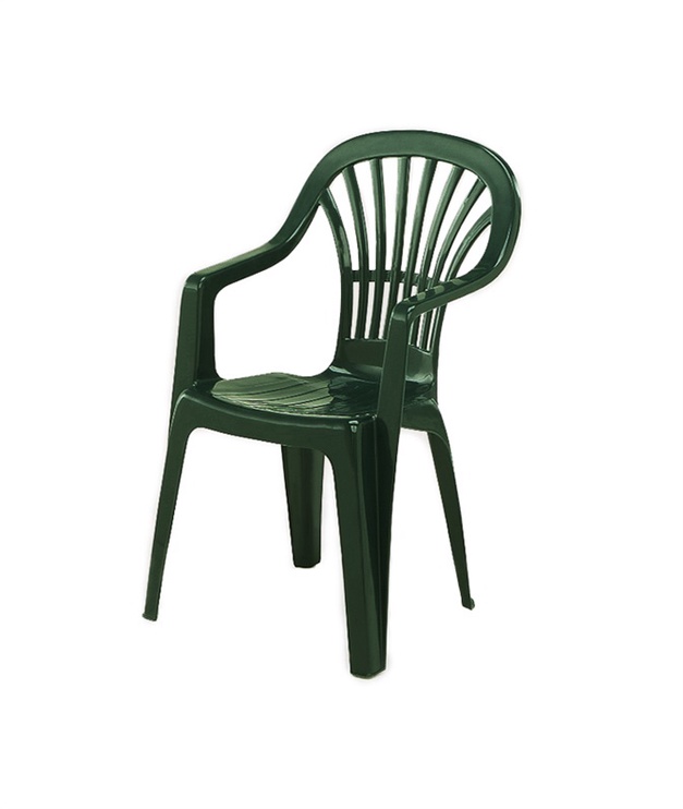 Dārza krēsls Verners Scilla, zaļa, 54 cm x 53 cm x 80 cm