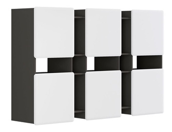 Seinariiul Black Red White Possi, hall, 180x42x115 cm