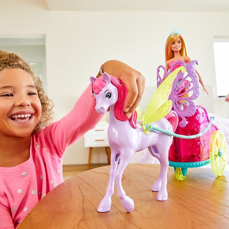 Lėlė Mattel Barbie Dreamtopia Princess With Fantasy Horse GJK53