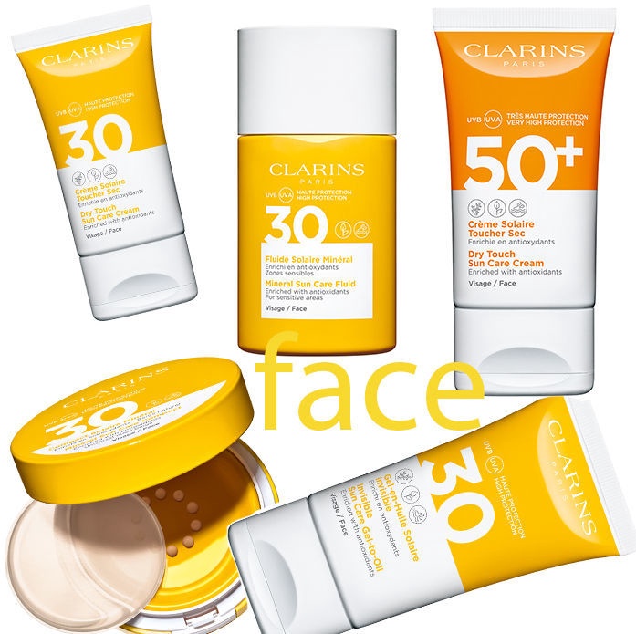 clarins sun cream face 50