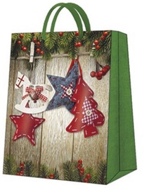 Paw Decor Collection Gift Bag Christmas Stars Medium