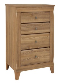 Komoda Black Red White Bergen Larch