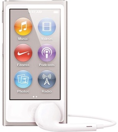 Музыкальный проигрыватель Apple iPod Nano 7th Gen, серебристый, 16 ГБ