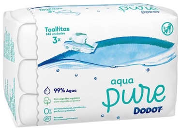 Niisked salvrätikud Dodot Aqua Pure, 144 tk