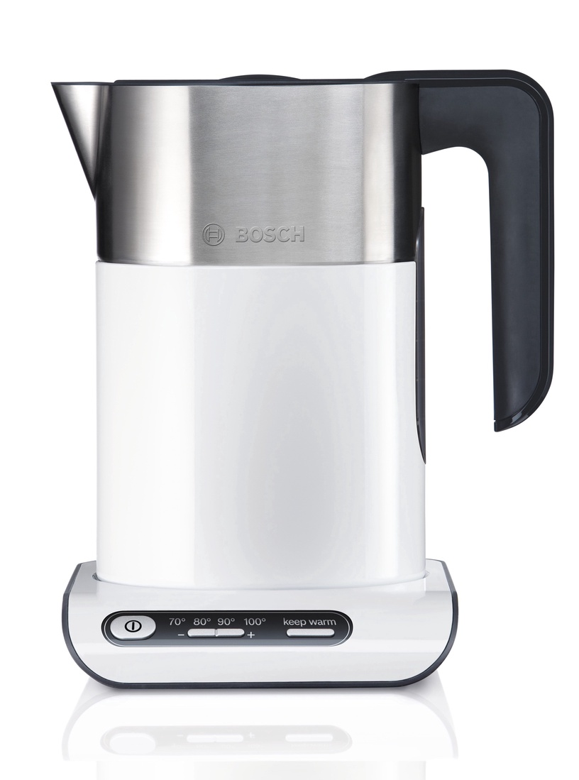Elektriskā tējkanna Bosch TWK8611P, 1.5 l, balta