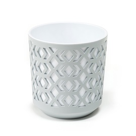 Lamela Aztek 2 Piece Flower Pot Ø14cm Grey/White