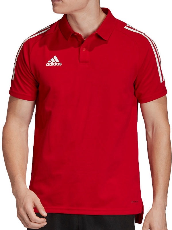 mens red adidas polo shirts