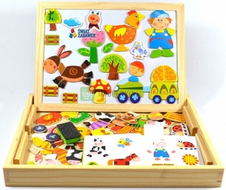 Игрушка Swiat Zabawek Double-Sided Magnetic Board, 3 см