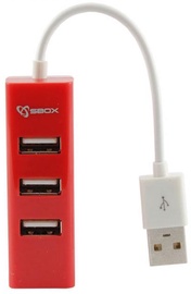 Sbox H-204 4 Ports USB Hub Red